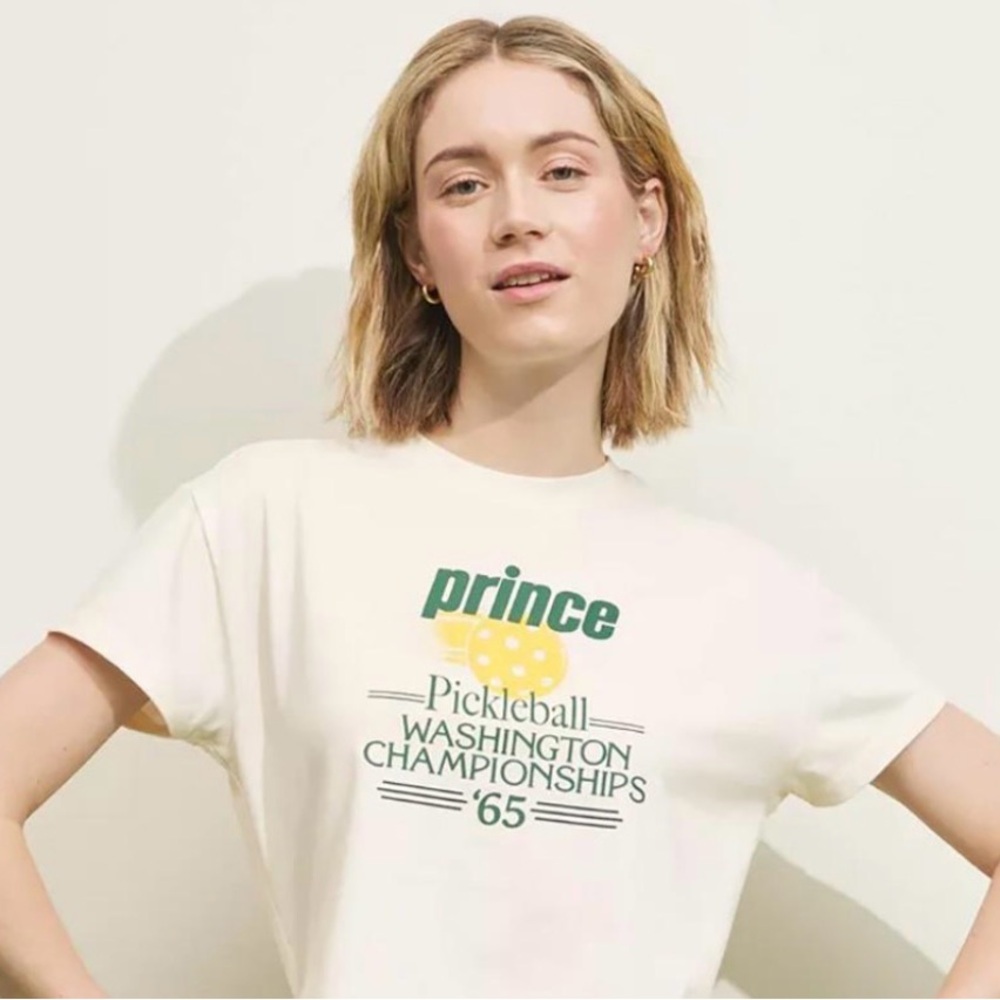 Prince Graphic Tee with Green and Yellow Print